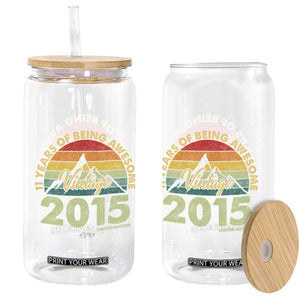 11th Birthday Glass Can Vintage 2015 Limited Edition 11 Year Old Gift