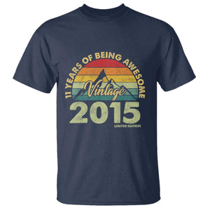 11th Birthday T Shirt Vintage 2015 Limited Edition 11 Year Old Gift