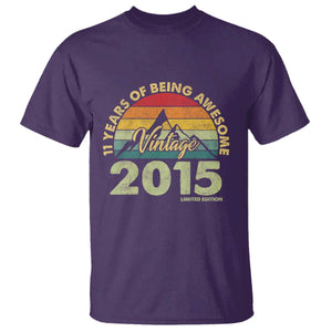 11th Birthday T Shirt Vintage 2015 Limited Edition 11 Year Old Gift