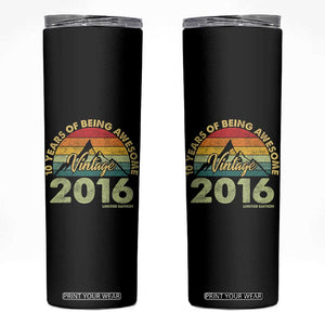10th Birthday Skinny Tumbler Vintage 2016 Limited Edition 10 Year Old Bday Gift