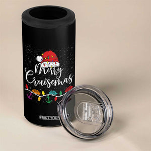 Merry Cruisemas 4 in 1 Can Cooler Tumbler Family Christmas Cruise Holiday Trip TS10 Print Your Wear