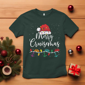 Merry Cruisemas T Shirt Family Christmas Cruise Holiday Trip TS10 Dark Forest Green Print Your Wear
