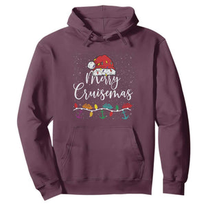 Merry Cruisemas Hoodie Family Christmas Cruise Holiday Trip TS10 Maroon Print Your Wear