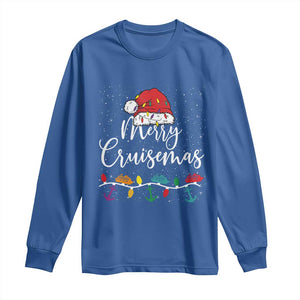 Merry Cruisemas Long Sleeve Shirt Family Christmas Cruise Holiday Trip TS10 Royal Blue Print Your Wear