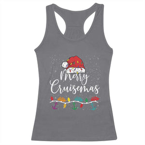Merry Cruisemas Racerback Tank Top Family Christmas Cruise Holiday Trip TS10 Charcoal Print Your Wear