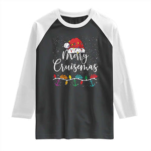 Merry Cruisemas Raglan Shirt Family Christmas Cruise Holiday Trip TS10 Black White Print Your Wear