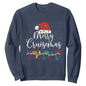 Merry Cruisemas Sweatshirt Family Christmas Cruise Holiday Trip TS10 Navy Print Your Wear