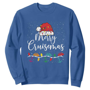 Merry Cruisemas Sweatshirt Family Christmas Cruise Holiday Trip TS10 Royal Blue Print Your Wear