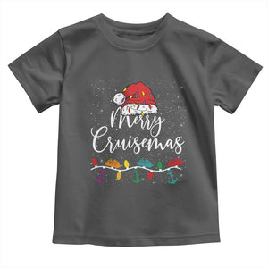 Merry Cruisemas Toddler T Shirt Family Christmas Cruise Holiday Trip TS10 Dark Heather Print Your Wear
