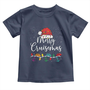 Merry Cruisemas Toddler T Shirt Family Christmas Cruise Holiday Trip TS10 Navy Print Your Wear