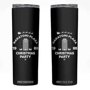 Nakatomi Plaza Christmas Party Skinny Tumbler Funny 80's Movie Xmas Party TS10 Black Print Your Wear