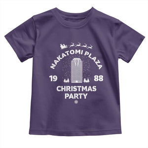 Nakatomi Plaza Christmas Party Toddler T Shirt Funny 80's Movie Xmas Party TS10 Purple Print Your Wear