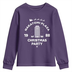 Nakatomi Plaza Christmas Party Youth Sweatshirt Funny 80's Movie Xmas Party TS10 Purple Print Your Wear
