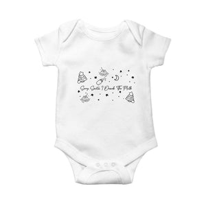 Sorry Santa I Drank The Milk Baby Onesie Newborn Baby First Xmas TS10 White Print Your Wear