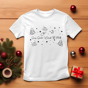 Sorry Santa I Drank The Milk T Shirt Newborn Baby First Xmas TS10 White Print Your Wear