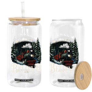 Polar Express Glass Can Christmas Believe TS10 Print Your Wear