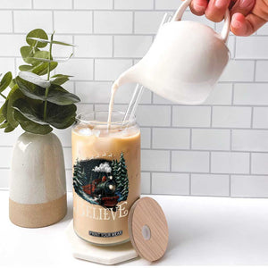 Polar Express Glass Can Christmas Believe TS10 Print Your Wear