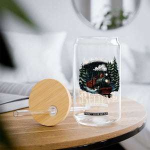 Polar Express Glass Can Christmas Believe TS10 Print Your Wear