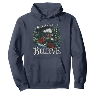 Polar Express Hoodie Christmas Believe TS10 Navy Print Your Wear