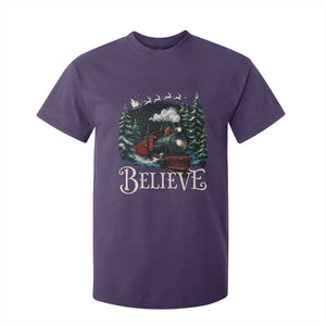 Polar Express T Shirt For Kid Christmas Believe TS10 Purple Print Your Wear