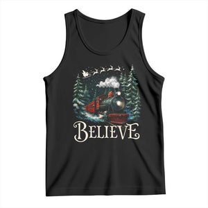 Polar Express Tank Top Christmas Believe TS10 Black Print Your Wear