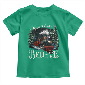 Polar Express Toddler T Shirt Christmas Believe TS10 Irish Green Print Your Wear
