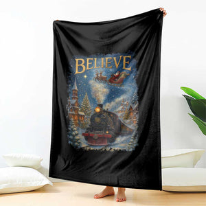 Polar Express Throw Blanket Retro Vintage Christmas Believe TS10 Print Your Wear