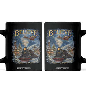 Polar Express Coffee Mug Retro Vintage Christmas Believe TS10 Black Print Your Wear