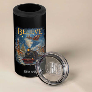 Polar Express 4 in 1 Can Cooler Tumbler Retro Vintage Christmas Believe TS10 Print Your Wear