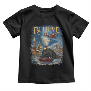 Polar Express Toddler T Shirt Retro Vintage Christmas Believe TS10 Black Print Your Wear