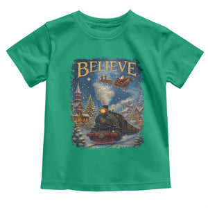 Polar Express Toddler T Shirt Retro Vintage Christmas Believe TS10 Irish Green Print Your Wear