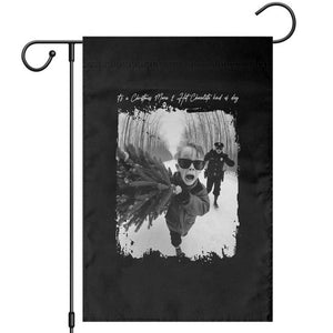 Funny Christmas Movie Garden Flag Funny Kevin Home Xmas Meme Alone TS10 Black Print Your Wear