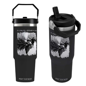 Funny Christmas Movie Flip Straw Tumbler Funny Kevin Home Xmas Meme Alone TS10 One Size: 30 oz Black Print Your Wear