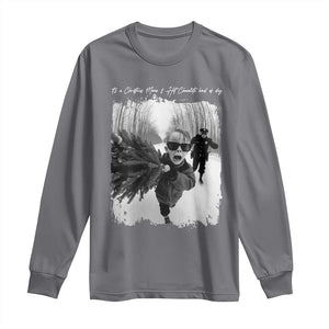 Funny Christmas Movie Long Sleeve Shirt Funny Kevin Home Xmas Meme Alone TS10 Charcoal Print Your Wear