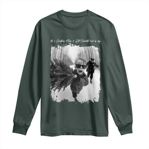 Funny Christmas Movie Long Sleeve Shirt Funny Kevin Home Xmas Meme Alone TS10 Dark Forest Green Print Your Wear