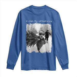 Funny Christmas Movie Long Sleeve Shirt Funny Kevin Home Xmas Meme Alone TS10 Royal Blue Print Your Wear