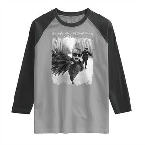 Funny Christmas Movie Raglan Shirt Funny Kevin Home Xmas Meme Alone TS10 Sport Gray Black Print Your Wear