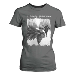 Funny Christmas Movie T Shirt For Women Funny Kevin Home Xmas Meme Alone TS10 Dark Heather Print Your Wear