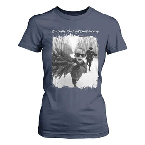 Funny Christmas Movie T Shirt For Women Funny Kevin Home Xmas Meme Alone TS10 Navy Print Your Wear