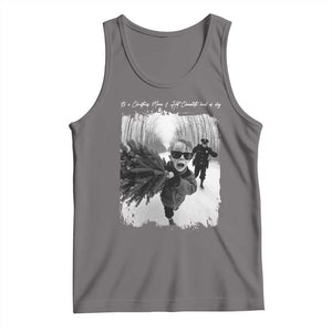 Funny Christmas Movie Tank Top Funny Kevin Home Xmas Meme Alone TS10 Deep Heather Print Your Wear