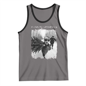 Funny Christmas Movie Tank Top Funny Kevin Home Xmas Meme Alone TS10 Deep Heather Black Print Your Wear