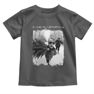 Funny Christmas Movie Toddler T Shirt Funny Kevin Home Xmas Meme Alone TS10 Dark Heather Print Your Wear