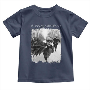 Funny Christmas Movie Toddler T Shirt Funny Kevin Home Xmas Meme Alone TS10 Navy Print Your Wear