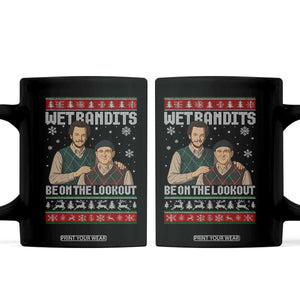 Ugly Christmas Movie Coffee Mug Funny Wet Bandits Home Xmas Alone TS10 Black Print Your Wear