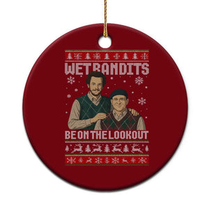 Ugly Christmas Movie Ceramic Ornament Funny Wet Bandits Home Xmas Alone TS10 1pc Red Print Your Wear