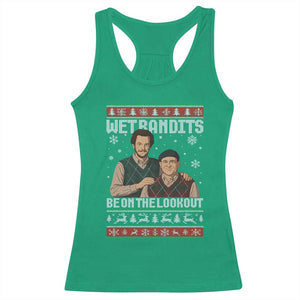 Ugly Christmas Movie Racerback Tank Top Funny Wet Bandits Home Xmas Alone TS10 Irish Green Print Your Wear