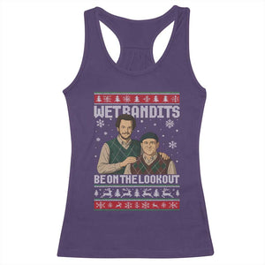 Ugly Christmas Movie Racerback Tank Top Funny Wet Bandits Home Xmas Alone TS10 Purple Print Your Wear