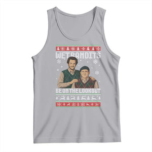 Ugly Christmas Movie Tank Top Funny Wet Bandits Home Xmas Alone TS10 Athletic Heather Print Your Wear
