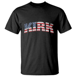 Kirk T Shirt American Flag Charlie Kirk Last Name Surname Team TS10 Black Print Your Wear