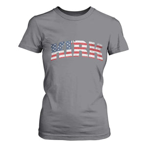 Kirk T Shirt For Women American Flag Charlie Kirk Last Name Surname Team TS10 Charcoal Print Your Wear